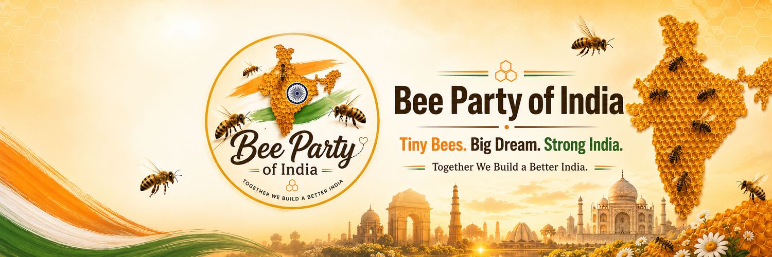 Bee party of India banner