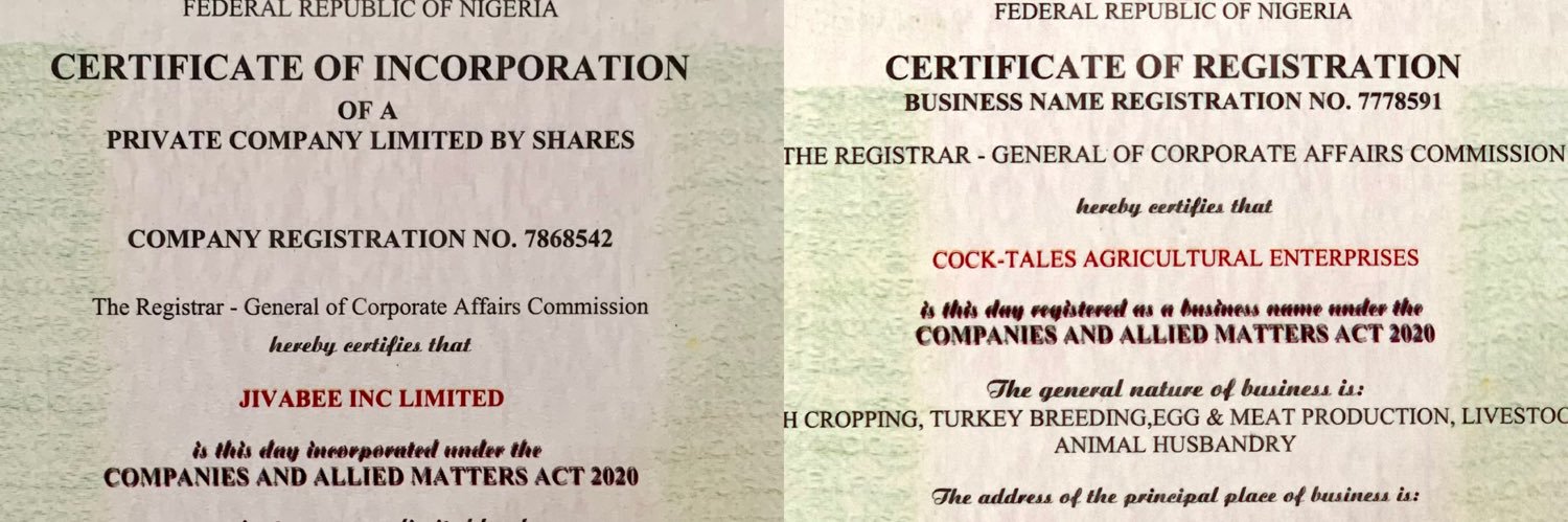 Cock-tales Farms Entreprise banner
