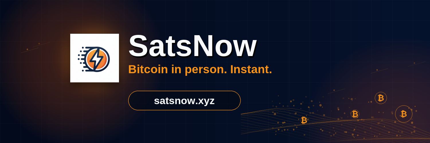 SatsNowApp's profile banner image