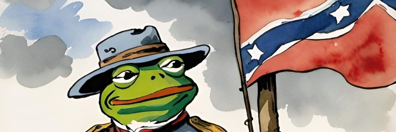 The Confederate banner