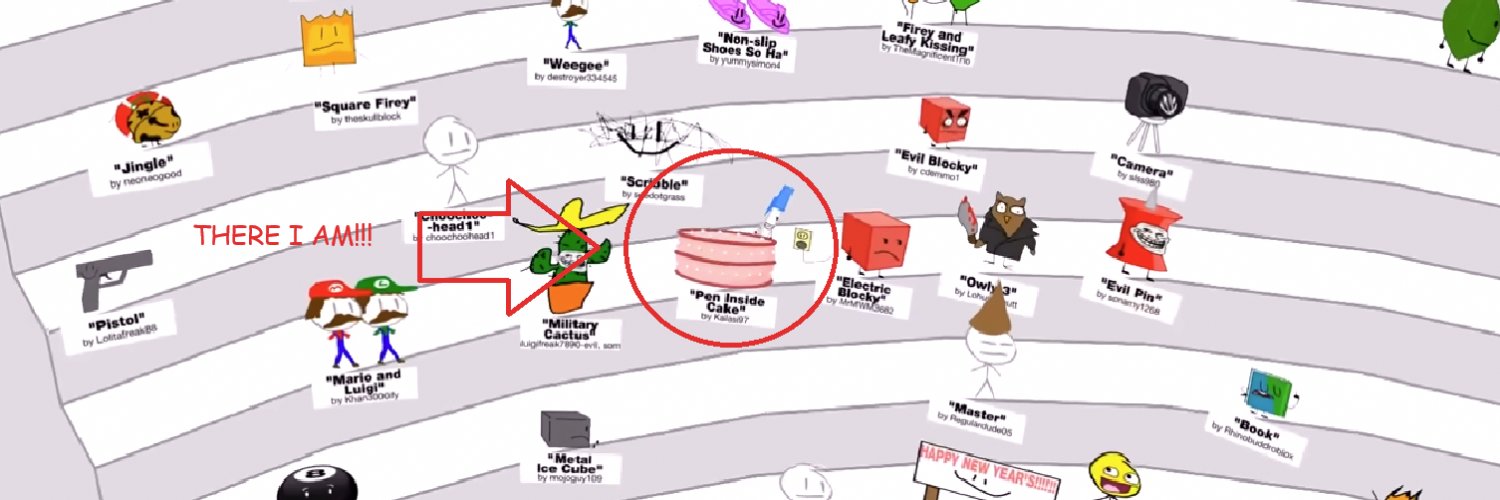 Pen Inside Cake banner