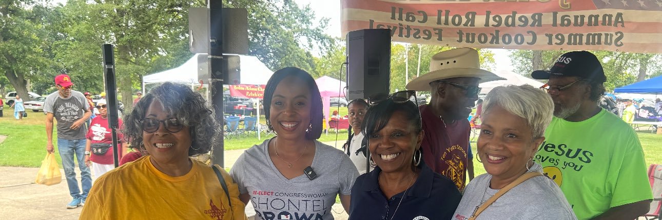 Shontel Brown's banner