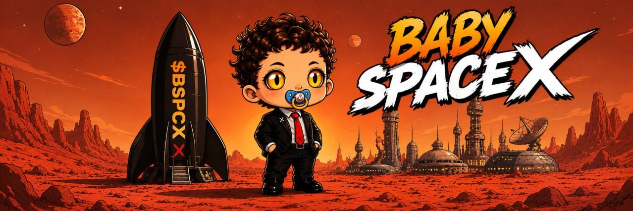 Baby SpaceX banner