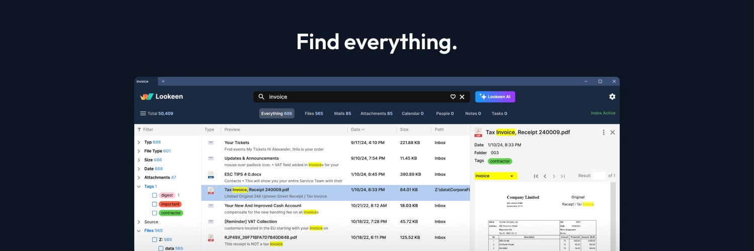LookeenSearch's profile banner image