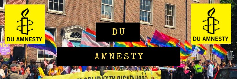 DU Amnesty International (TCD) banner