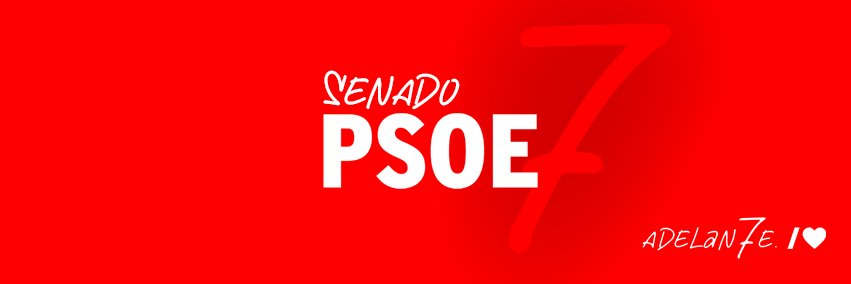 PSOE SENADO's banner