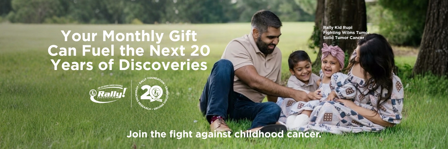 Rally Foundation for Childhood Cancer Research banner