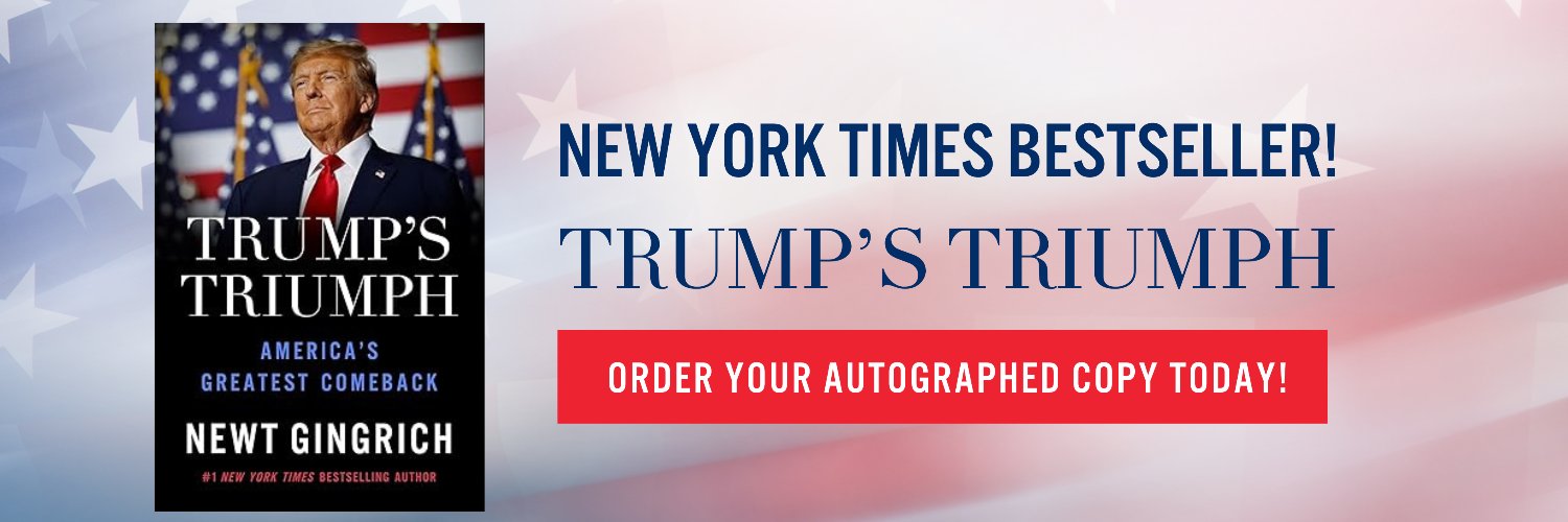 Newt Gingrich's banner
