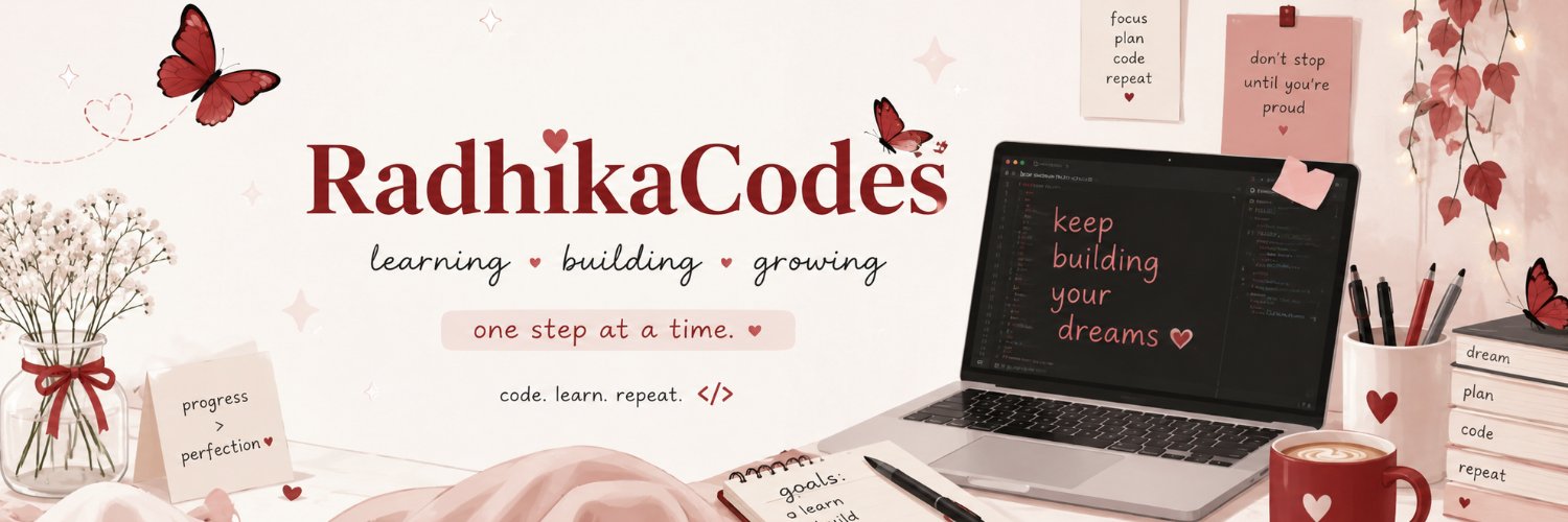 radhikabuilds's profile banner image