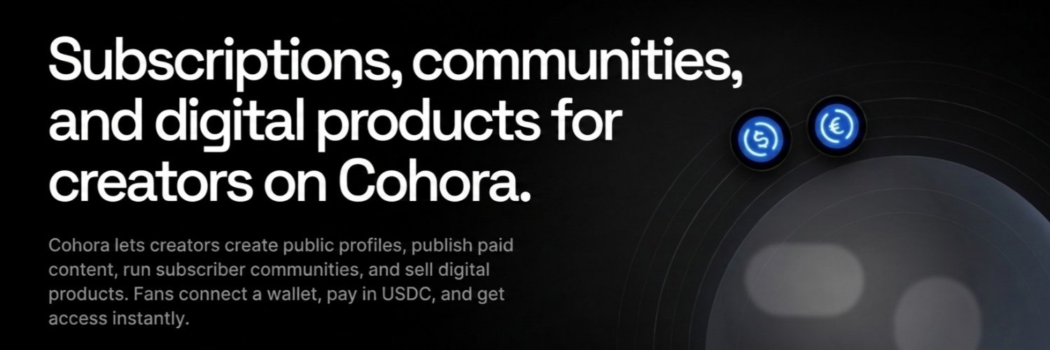 cohoraapp's profile banner image