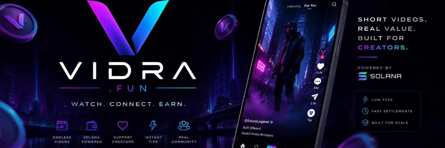 VidraApp's profile banner image