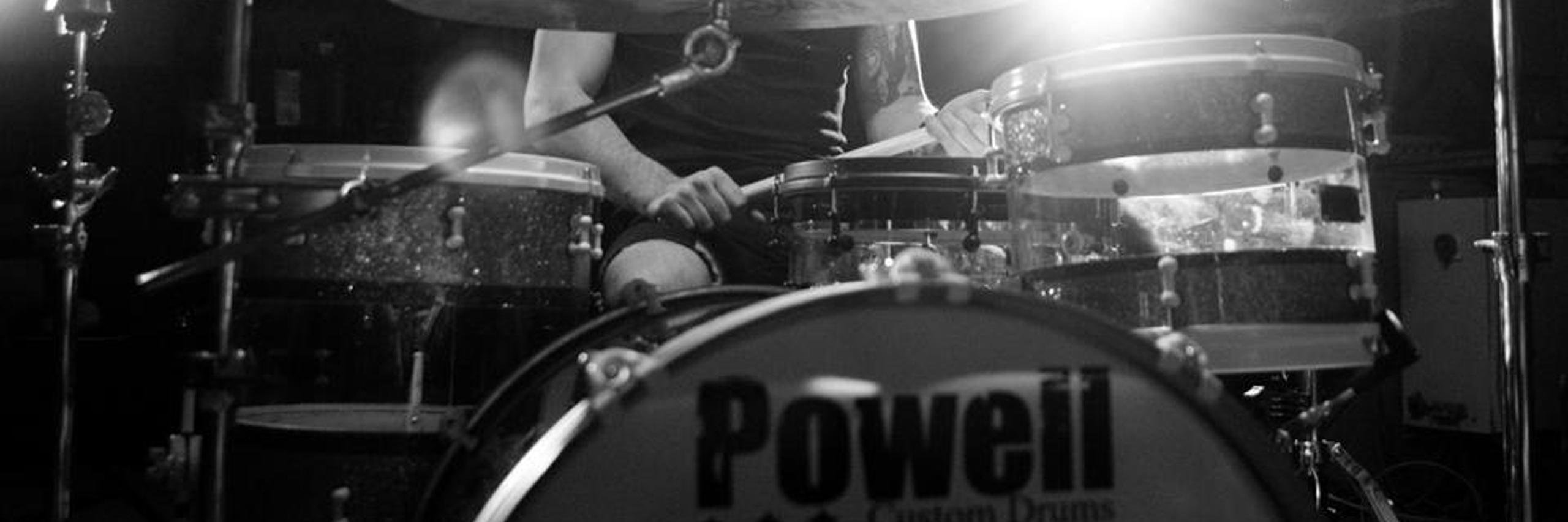 POWELL CUSTOM DRUMS banner