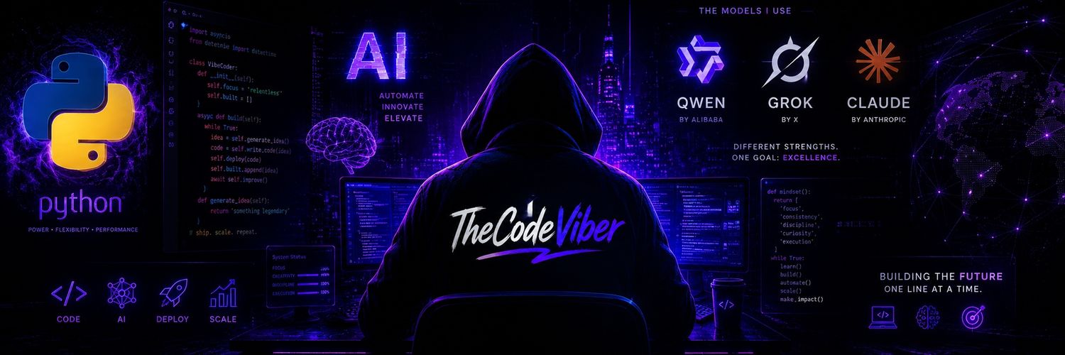 TheCodeViber's profile banner image