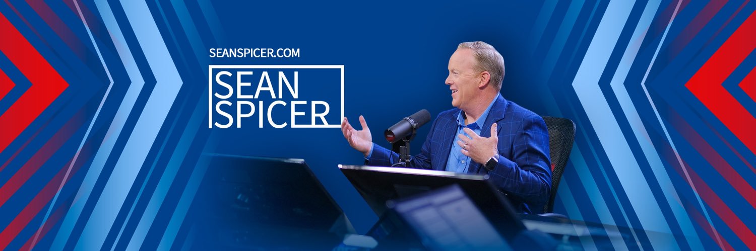 Sean Spicer's banner