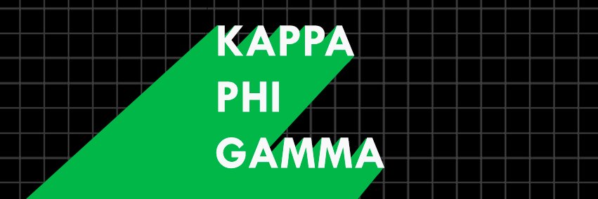 Kappa Phi Gamma banner