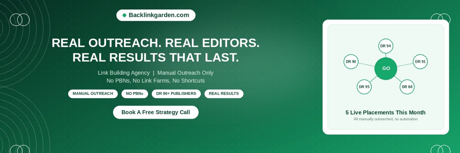 BacklinkGarden's profile banner image
