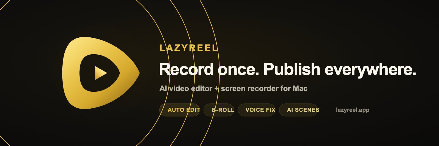 LazyReelAI's profile banner image