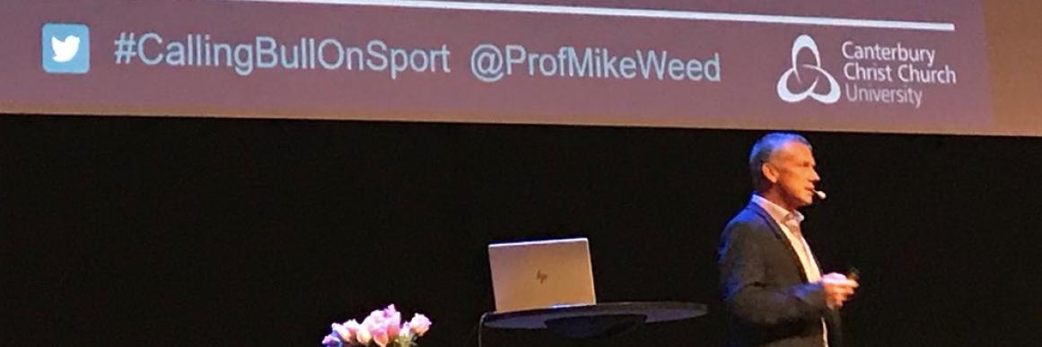 Professor Mike Weed | #PolicyAndEvidence banner