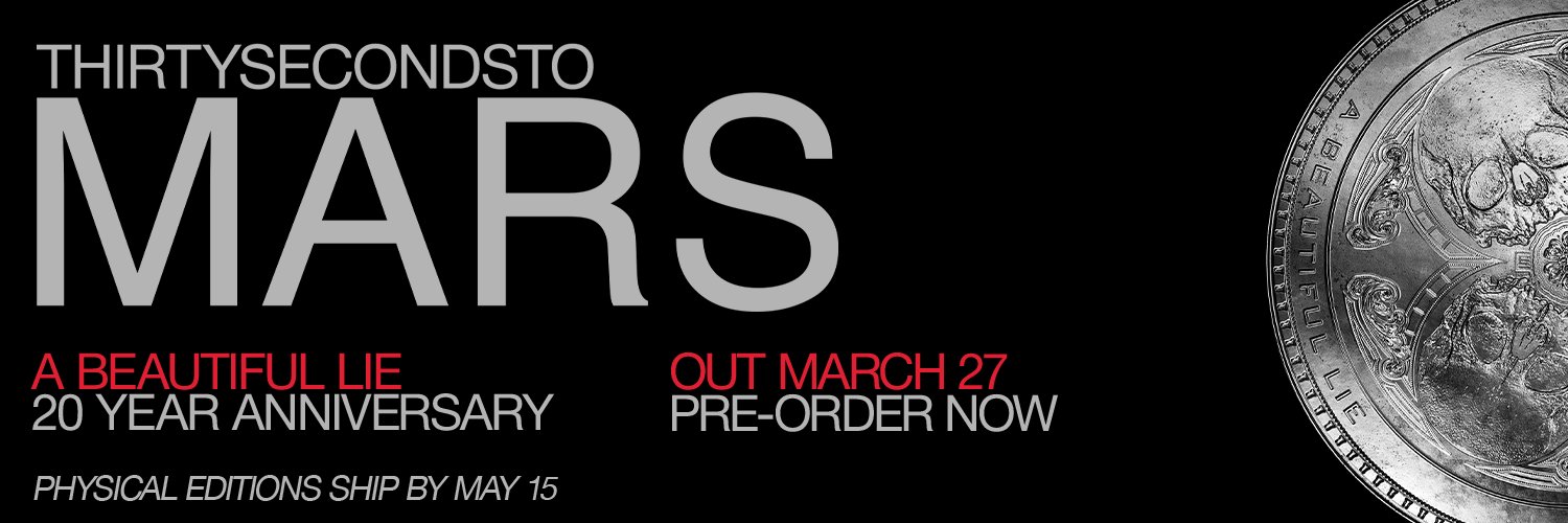 THIRTY SECONDS TO MARS banner