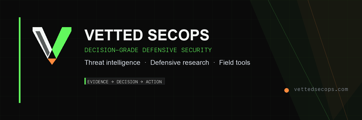 VettedSecOps's profile banner image