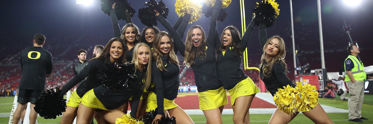 Oregon Cheerleading banner