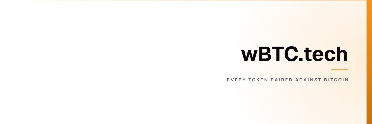 wBTCtech's profile banner image