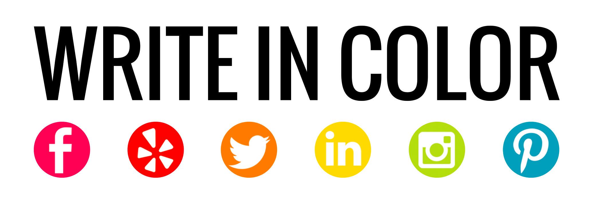 Write In Color banner