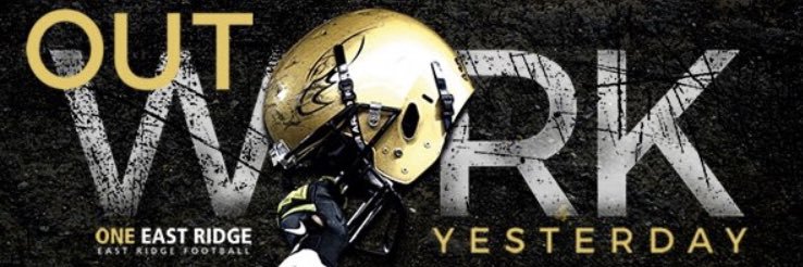 East Ridge Football banner