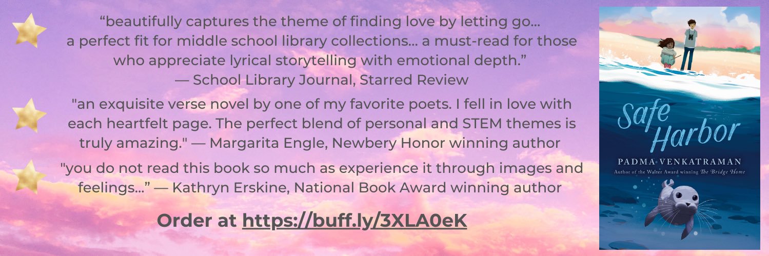 Padma Venkatraman #TheBridgeHome #BornBehindBars banner