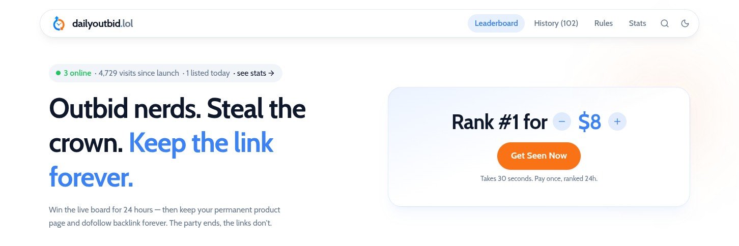 DailyOutbid's profile banner image