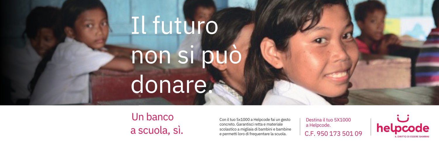 Helpcode Italia banner