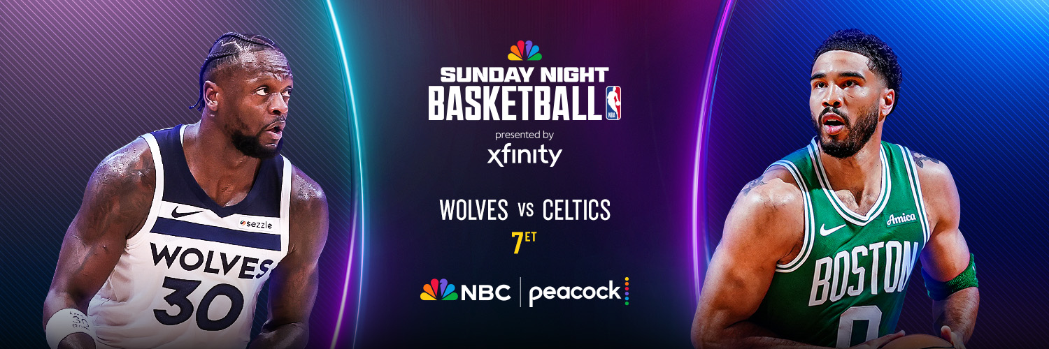 NBA on NBC and Peacock banner