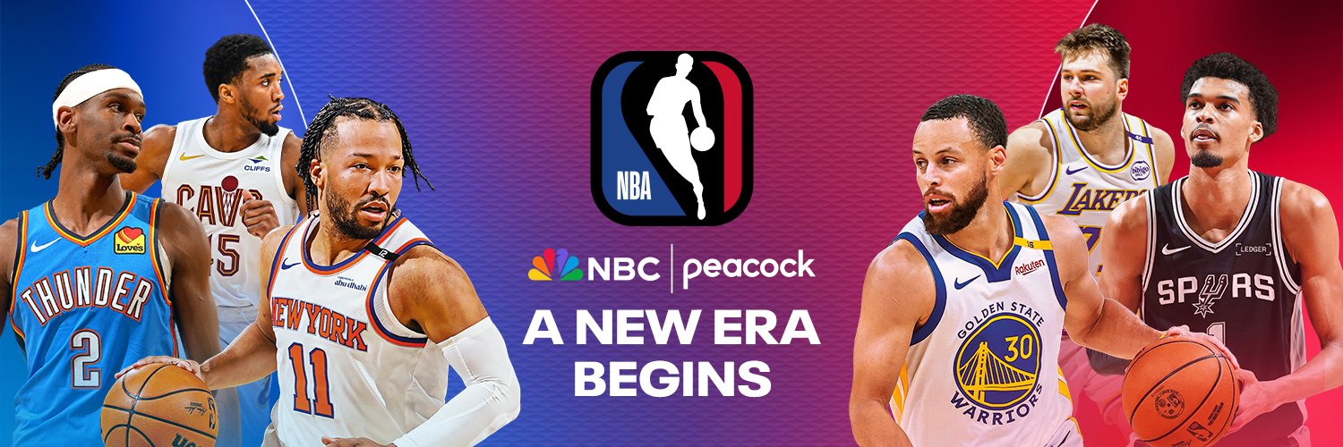 NBA on NBC and Peacock banner