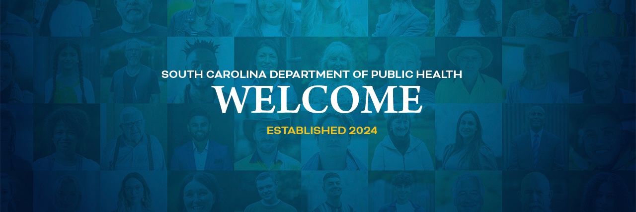 South Carolina Department of Public Health banner