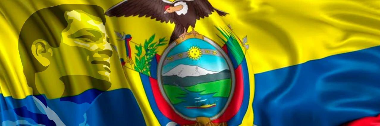 Rafael Correa's banner