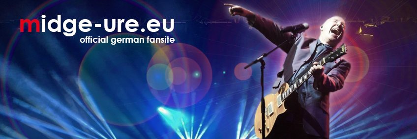 Official Midge Ure Fansite's banner