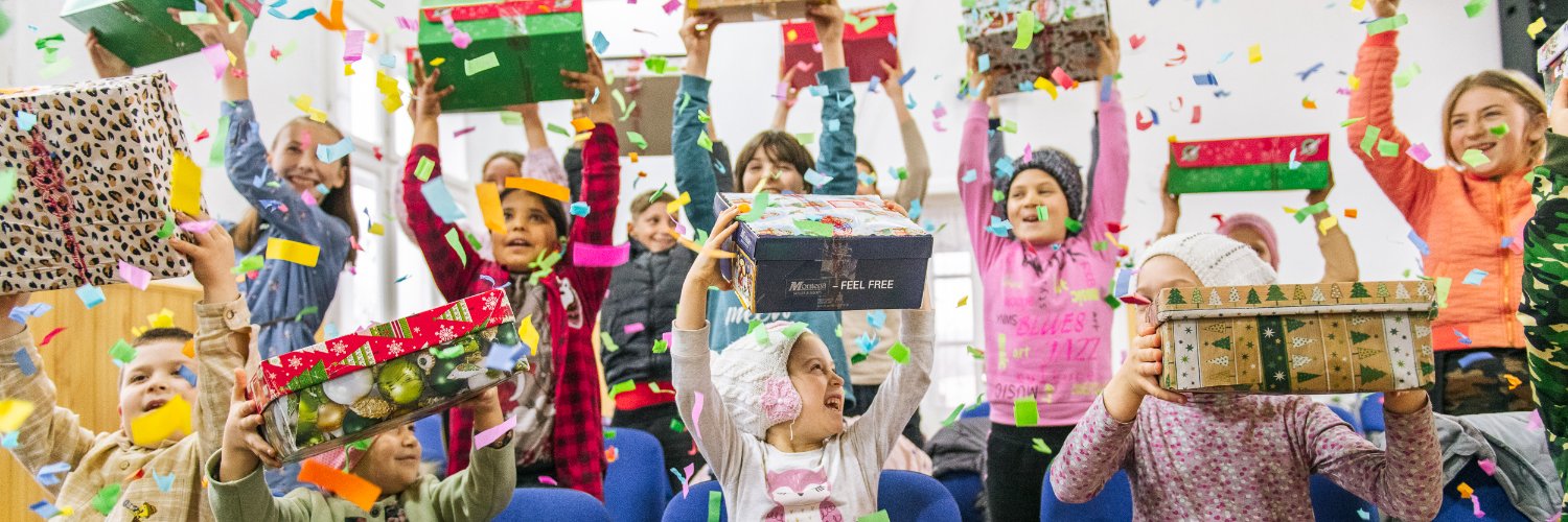 Operation Christmas Child's banner