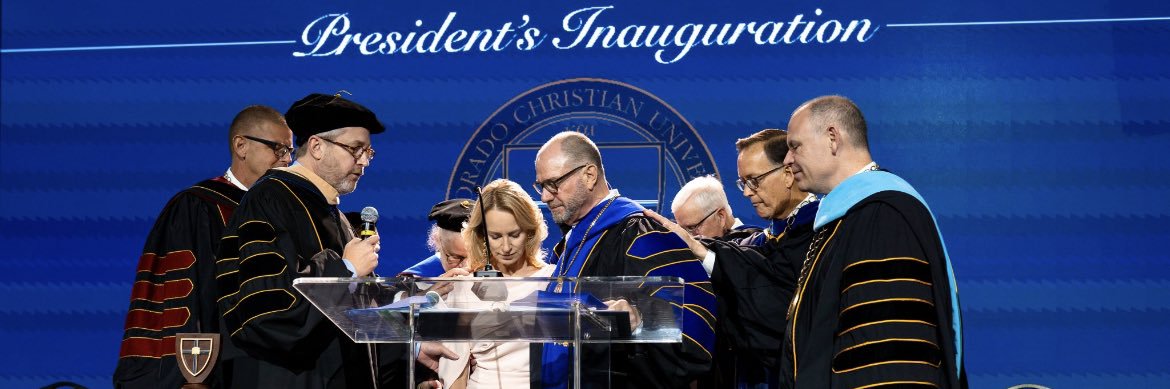 President Eric Hogue's banner