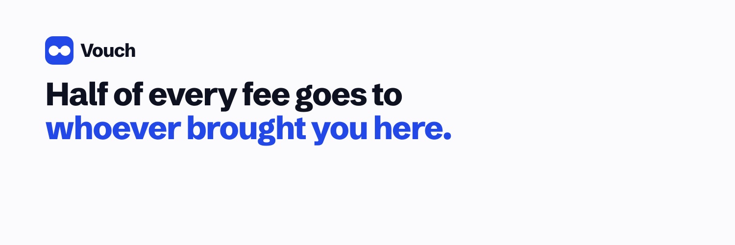 VouchSend's profile banner image