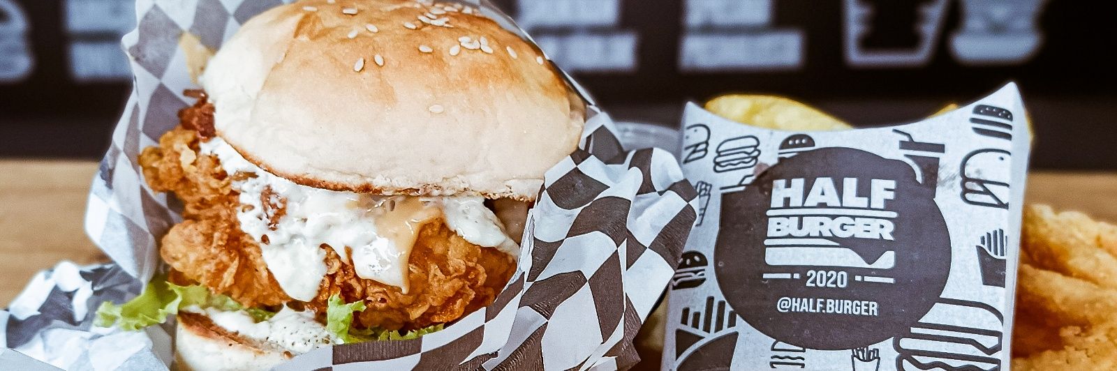 Half Burger banner
