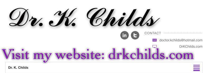 Dr. K. Childs 📕📝 banner