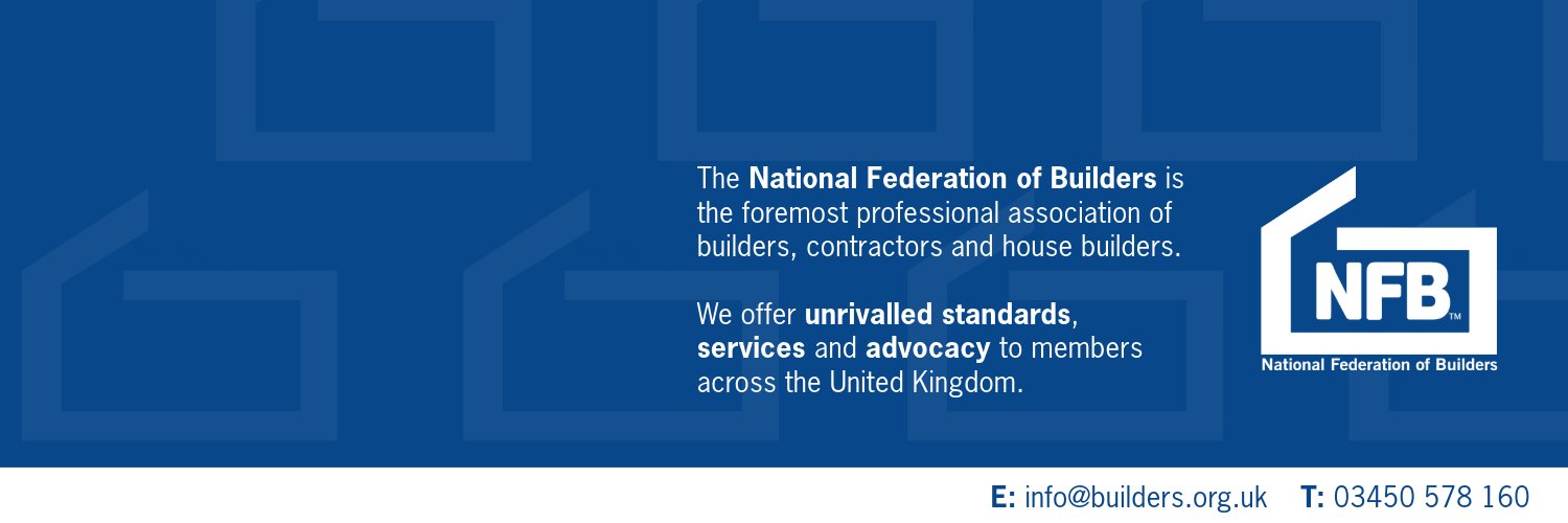 National Federation of Builders banner