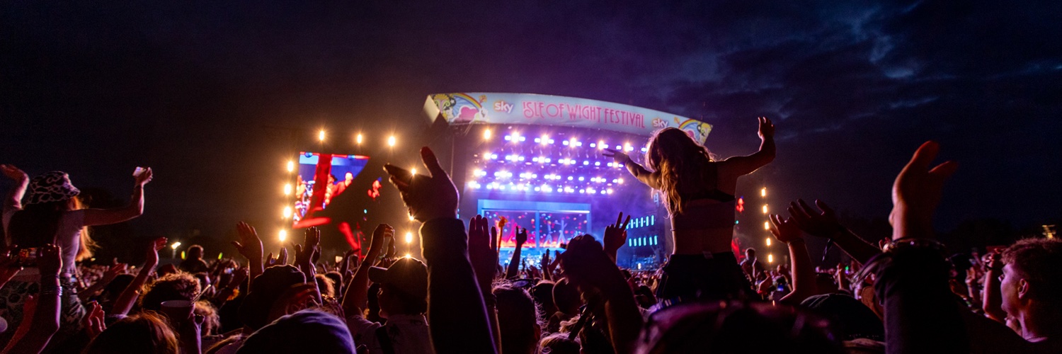 Isle of Wight Festival's banner