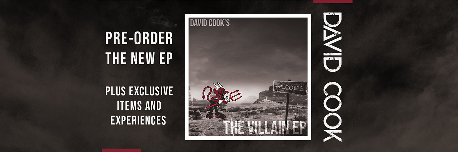 David Cook News/Info banner