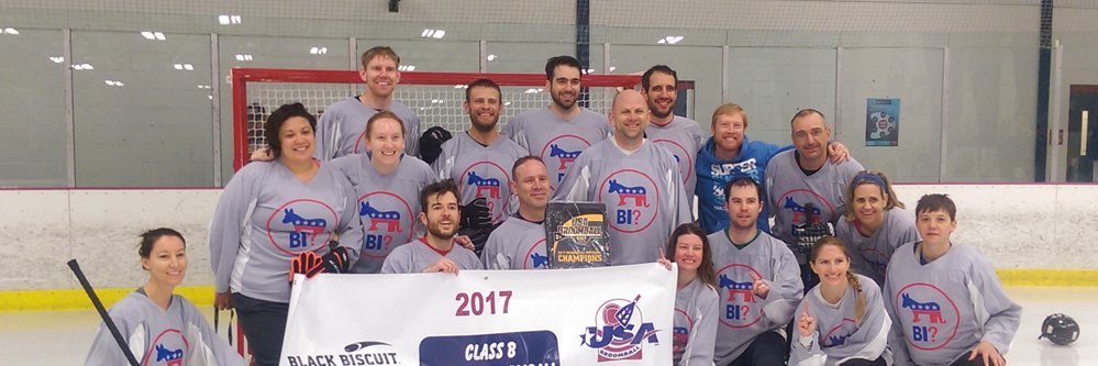 District Broomball banner