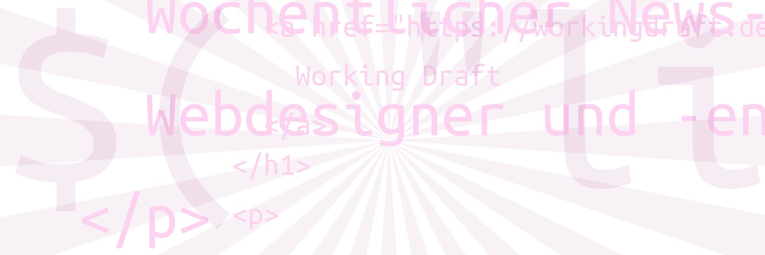 Working Draft's banner