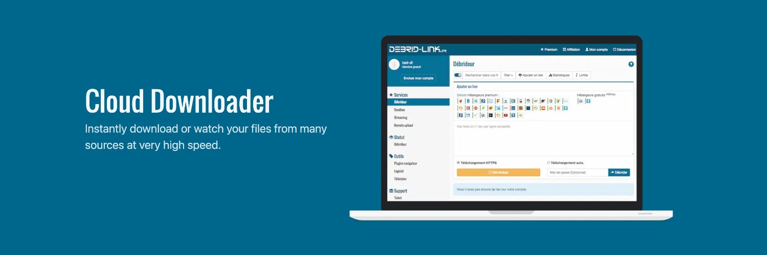 DebridLink's profile banner image
