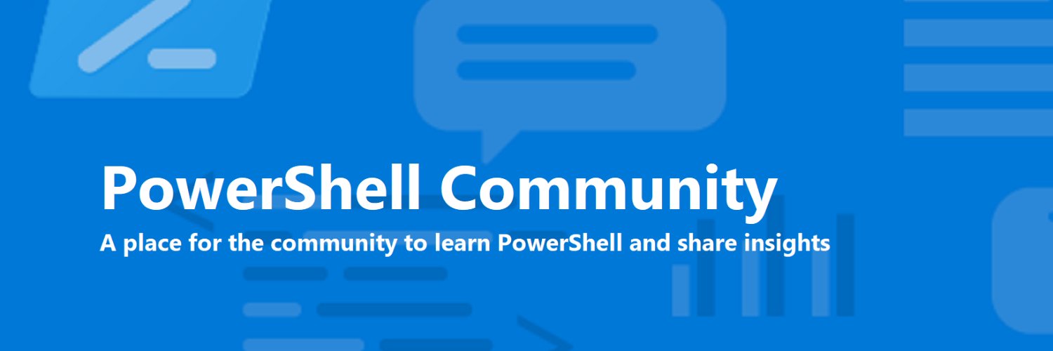 Microsoft PowerShell Community Blog banner