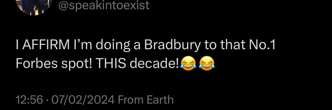 Mr Speak Into Existence banner