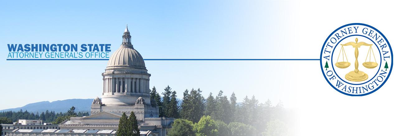 Attorney General Nick Brown's banner